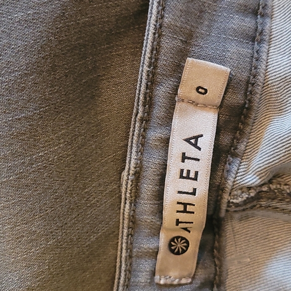 Athleta Sculptek Gray Skinny Mid Rise 5 Pocket Denim Jeans Size 0 - Picture 7 of 7